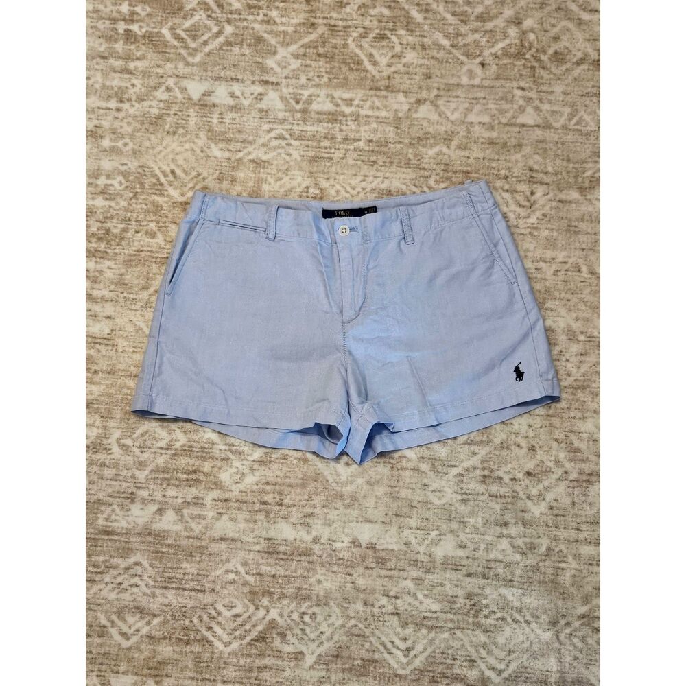 Polo Ralph Lauren Cotton Shorts Light Blue Women's 10